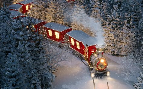 14 Merry New England Christmas Train Rides - New England New England Christmas, North Pole Express, Christmas Image, Santa Express, Scenic Railroads, New England Travel, Travel Winter, Family Theme, Christmas Train