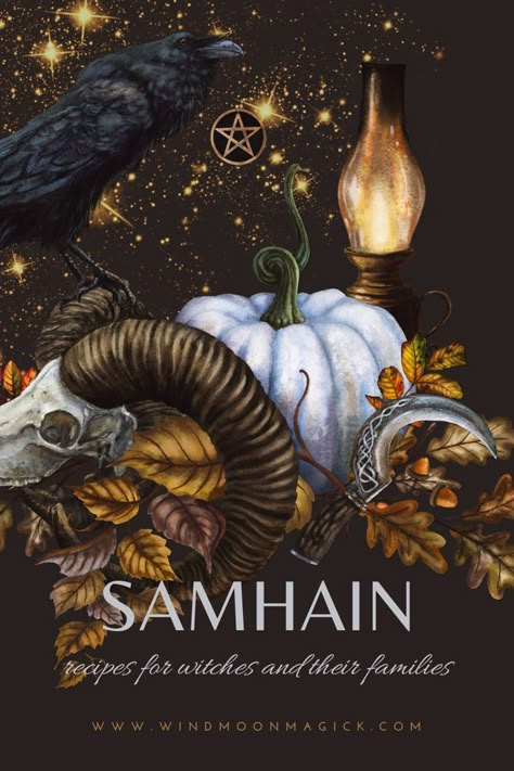 Samhain Drink Recipes, Happy Samhain Witches, Samhain Dinner Recipes, Samhain Images, Witches Feast, Samhain Wallpaper, Skillet Dinner Rolls, Pagan Autumn, Autumn Stew