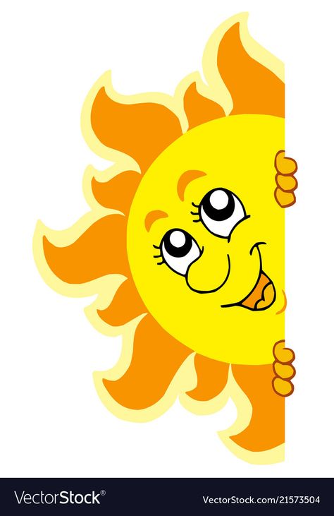 Sun Vector, Text Stickers, Colorful Borders Design, School Wall Art, School Murals, Cute Sun, Hand Crafts For Kids, School Decorations, Art Drawings For Kids