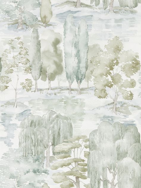 Tranquil Aesthetic, Capability Brown, Country Estates, Linen Wallpaper, Stone Wallpaper, Water Sources, Wallpaper Direct, Country Estate, Painting Wallpaper