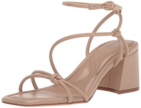 Marc Fisher Sandals, Strappy Block Heel Sandals, Strappy Block Heels, Sandals Strappy, White Sandals Heels, Ankle Strap Block Heel, Braided Sandals, Beautiful Sandals, Design Square