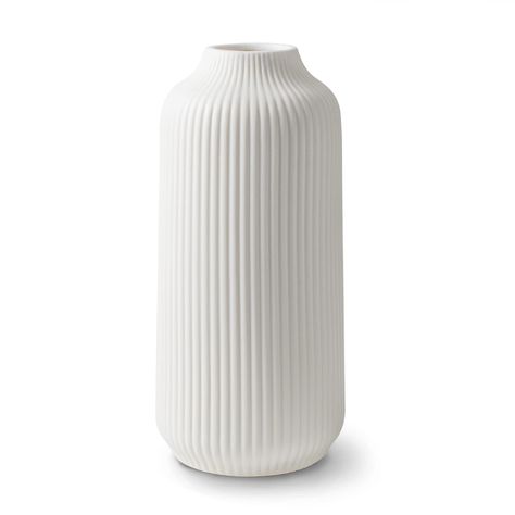 PRICES MAY VARY. 𝗔𝗡 𝗘𝗬𝗘-𝗖𝗔𝗧𝗖𝗛𝗘𝗥 𝗙𝗢𝗥 𝗧𝗛𝗘 𝗟𝗜𝗩𝗜𝗡𝗚 𝗥𝗢𝗢𝗠: The ceramic vase with grooves is a real eye-catcher for the living room. Thanks to the timeless and simple boho design, it looks extremely high-quality and decorative together with a bouquet of flowers or dried flowers. 𝗪𝗔𝗧𝗘𝗥𝗣𝗥𝗢𝗢𝗙: The vase is made of high-quality ceramic and has a white matt surface. It is not only suitable for dried flowers, but also for fresh flowers. 𝗕𝗥𝗘𝗔𝗞𝗣𝗥𝗢𝗢𝗙 𝗣𝗔𝗖𝗞𝗔𝗚𝗜 Scandinavian Decor Living Room, Vase Deco, Deco Vase, Fun Ornaments, A Bouquet Of Flowers, Boho Deco, White Ceramic Vases, Living Room Scandinavian, Scandinavian Living