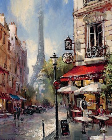 Brent Heighton, Paris Art Print, Paris Painting, Paris Poster, Paris Art, The Eiffel Tower, Stock Paper, Art Paint, Contemporary Paintings