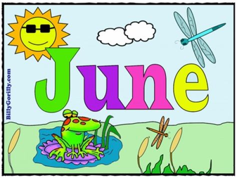 June June Clipart Month Of, June Gnome, June Clipart, Embroidery Journaling, 2023 Title, August Pictures, Journal June, June Colors, Arts Month