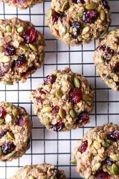 Eat Like A Bird Recipes, Superfood Breakfast Cookies, Eggless Breakfast Cookies, Flourless Breakfast Cookies, Energy Cookies Oatmeal, Gluten Free To Go Lunches, Health Baked Goods, Sugar Free Breakfast Bars, High Fiber Breakfast Cookies