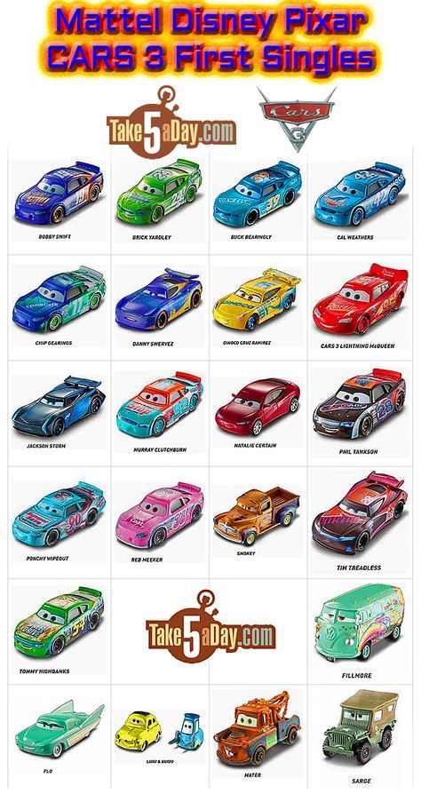 Mattel Disney Pixar CARS 3: It’s Here! Diecast Singles Going Steady Into Your Shopping Cart | Take Five a Day Cars Free Printables, Disney Cars Characters, Disney Cars Diecast, Desserts Nutella, Cars Disney Pixar, Car Checklist, Disney Cars Movie, Cars Mcqueen, Cars Pixar