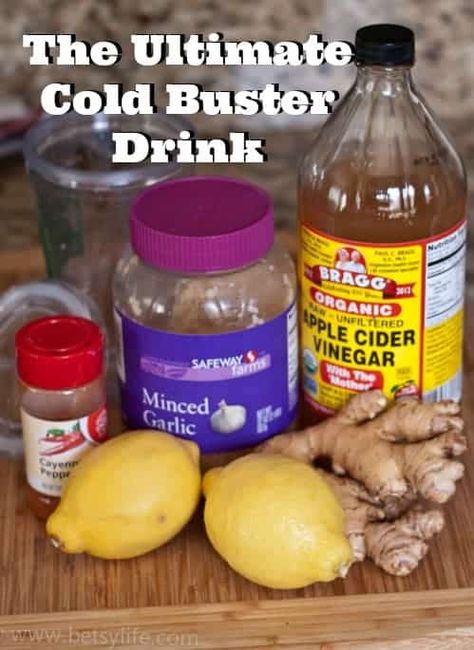 Chase away that cold with this cold busting drink recipe |Betsylife.com Homemade Cold Remedies, Cold Buster, Cold Remedies Fast, Apple Cider Vinegar Remedies, Cooking With Turmeric, Natural Healing Remedies, Natural Cold Remedies, Cold Home Remedies, Cough Remedies