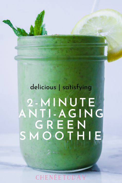 Green Smoothie Recipes Healthy, Glowing Green Smoothie, Kale Smoothie Recipes, Green Goddess Smoothie, Green Breakfast Smoothie, Smoothie Benefits, Super Green Smoothie, Anti Aging Smoothie, Smoothies Vegan