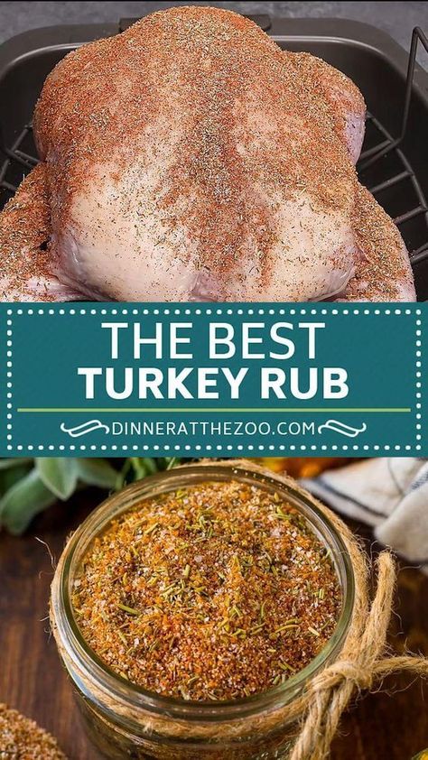 Best Turkey Rub Recipe, Smoked Turkey Rub Recipes, Smoked Turkey Rub, Turkey Rub Recipes, Turkey Rub, The Best Turkey, Turkey Brine Recipes, Spice Mix Recipes, Turkey Breast Recipe