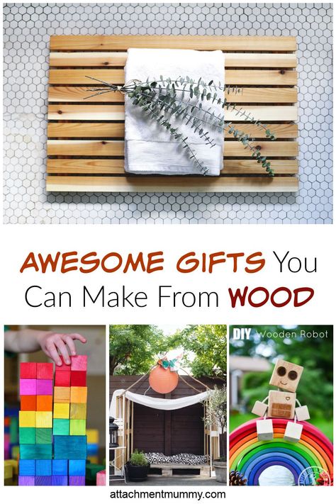 Looking for DIY gift ideas? This selection of wooden gifts is full of amazing ideas! They are perfect for those with wood craft skills or who want to get ahead with their homemade gifts this year. Homemade Gifts Wood, Diy Valentine's Gifts For Kids, Diy Wooden Toys, Garden Woodworking Projects, Valentine Gifts For Kids, Advent Calendars For Kids, Diy Birthday Gifts For Friends, Woodworking Projects For Kids, Diy Gift Ideas