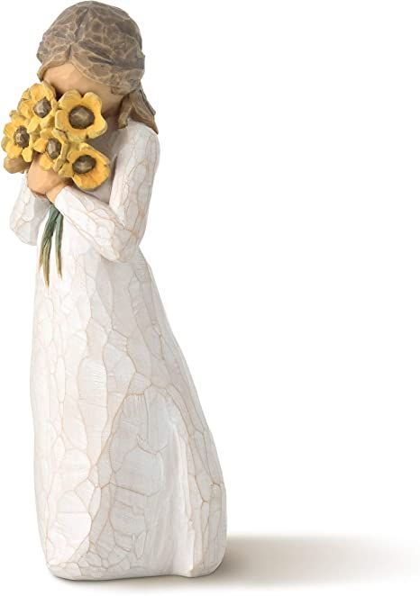 Willow Tree Angels, Virginia House, Willow Tree Figurines, Sunflower Gifts, Angel Tree, Sunflower Decor, Tree Sculpture, Willow Tree, Figurative Sculpture