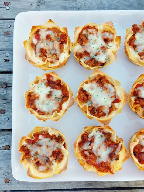 Mini Spaghetti Cups, Muffin Tin Lasagna, Mini Lasagna Cups With Shells, Lasagna Stuffed Shells In Muffin Pan, Lasagna Muffin Cups, Muffin Tin Lasagna Cups, Lasagna Cups Recipe Muffin Tins, Mini Lasagna Cups, Mini Quiches In Muffin Tin