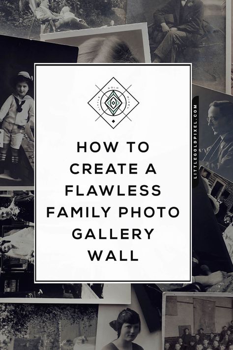 Family Photo Gallery Wall in 5 Easy Steps • Little Gold Pixel Gallery Wall Rules, Wedding Picture Walls, Family Photo Gallery, Family Wedding Pictures, Family Photo Gallery Wall, Retro Style Living Room, Photo Gallery Wall, Photo Wall Display, Picture Gallery Wall