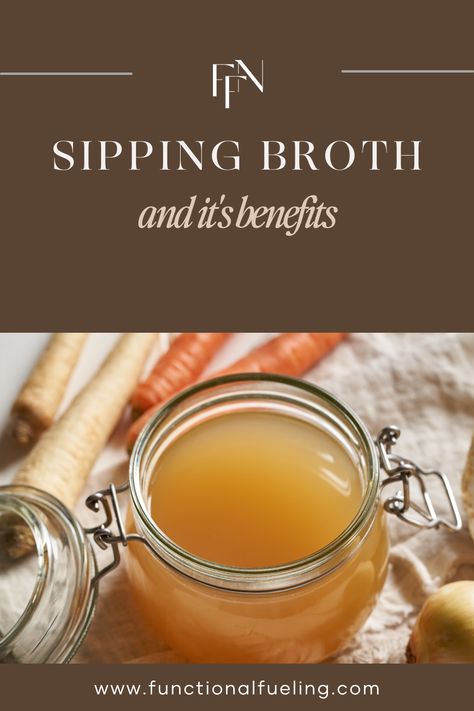 Drinking Chicken Broth Benefits, Bone Broth Sipping Recipes, How Much Bone Broth To Drink Daily, Sipping Broth Recipes, Chicken Broth Benefits, Drinking Broth, Best Bone Broth Recipe, Healthy Detox Soup, Broth Benefits