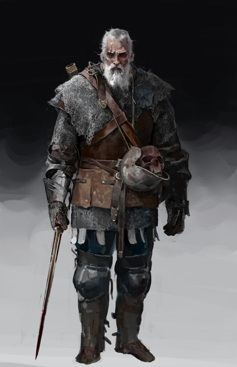 ArtStation - Wandering Hunter Concept Art Medieval, Medieval Hunter, Old Hunter, Player Aesthetic, Dragon Hunters, Warhammer Fantasy Roleplay, Hunter Art, Fantasy Wizard, Darkest Dungeon