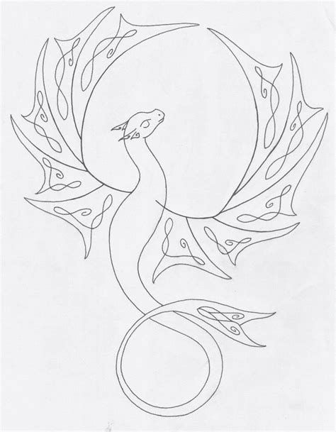 Dragon Drawing Reference, Tattoos Template, Reference Tattoo, Dragon Line, Celtic Dragon Tattoos, Easy Dragon Drawings, Dragon Tattoos For Men, Small Dragon Tattoos, Dragon Tattoos