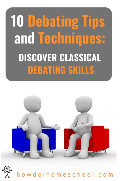 One of the hallmarks of a Classical education is learning how to debate in high school. To be proficient at this, students must learn good debating techniques that help them dissect the topic they're studying. Good debating skills will give students the confidence to approach many topics and deal with them in an informed way. We aim to teach students some debating tips to help them learn how to think more critically about many subjects.  #debatingtips #debatingtechniques #debatingskills Debating Tips, Teaching Debate, High School Debate, Debate Tips, Homeschool Electives, Debate Club, Phonics Blends, Classical Education, How To Start Homeschooling