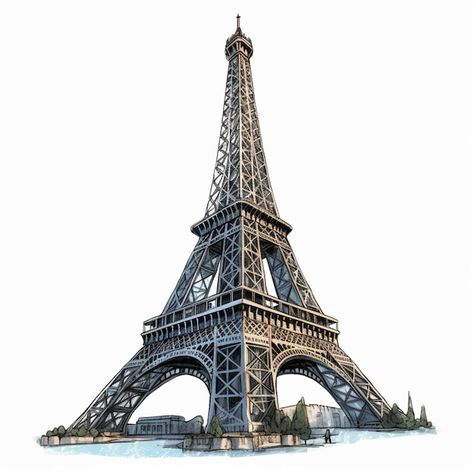 Eiffel Tower Outline, Eiffel Tower Png, Paris Png, Eiffel Tower Art, Eiffel Tower In Paris, Tower In Paris, Paris Poster, Church Poster, Air Tickets