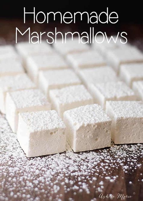 Marshmellow Recipes Without Corn Syrup, 3 Ingredient Marshmallow, Packaging Homemade Marshmallows, Quick Marshmallow Recipe, Marshmallow Recipe With Egg Whites, Egg White Marshmallow Recipe, Homemade Marshmallows No Corn Syrup, Homemade Marshmallow Recipe Easy, Homade Marshmallows