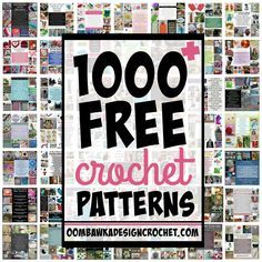 1000 Free Crochet Patterns RoundUp Oombawka Design Crochet Design Crochet, Crochet Motifs, Crochet Instructions, Crochet Books, Crochet Round, Crochet Stitches Patterns, Afghan Crochet Patterns, Bag Crochet, Free Crochet Patterns