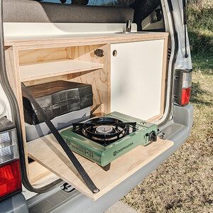 FLAT PACK CONVERSION KITS — VANLIFER - Custom campervans and rentals Bongo Campervan, Camper Van Kitchen, Mazda Bongo, Kangoo Camper, T5 Camper, Minivan Camping, Camping Box, Van Conversion Interior, Campervan Life