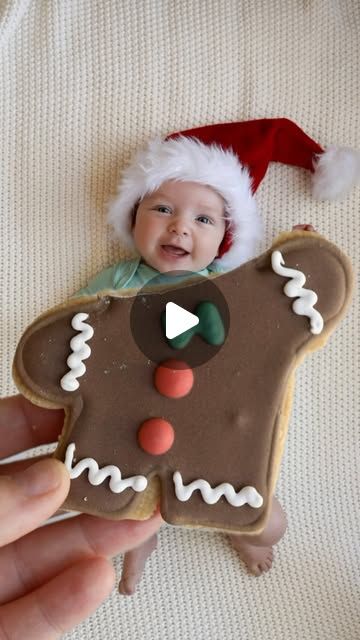 Love, The Lunas | Blog on Instagram: "How to: gingerbread man cookie photo 

This is one of my favorite photo I take of my baby around Christmas. Starbucks did not bring the snowman cookie back on their holiday menu this year so let me show how you can take a similar photo using a gingerbread man cookie.

First, go to @target and in the bakery section you should see these cookies. I was shocked they were only $2 at my store as the snowman cookie was definitely double the cost.

Next, pull out a white backdrop. I then took a picture of just my hand holding the cookie. It’s important to not have anything else but a white backdrop in the photo as it makes the next copying easier.

Third, take a photo of your baby.

Finally, go into Instagram stories and upload the photo of your baby. Then, fi Starbucks Cookies, Christmas Starbucks, Cookie Pictures, Snowman Cookie, Snowman Cookies, Cookie Videos, Gingerbread Man Cookies, Holiday Menus, The Bakery