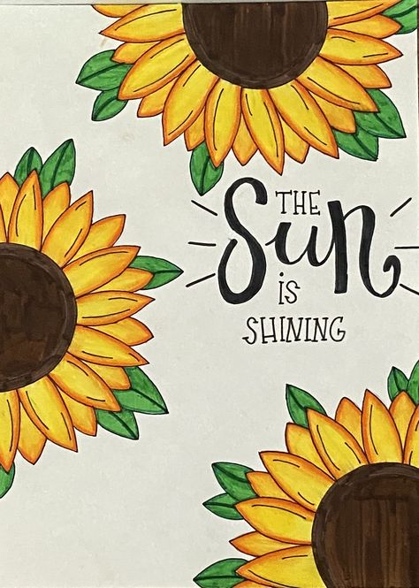 Japan Aesthetic Drawing Easy, Hindi Doodle Art, Drawing For School Board, Sunflower Drawing Aesthetic, Social Project Front Page Ideas, Hindi Drawing, Sunflower Doodle, Biology Project, Scenery Drawing For Kids