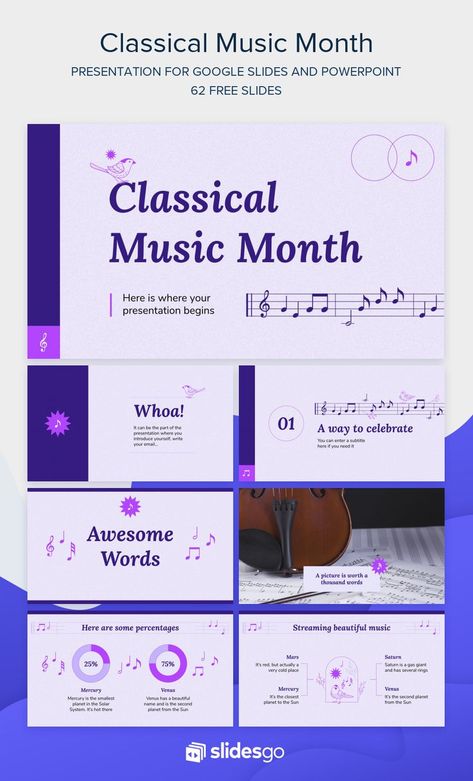 Music Presentation Design, Music Powerpoint Background, Music Presentation, Month Template, Best Presentation Templates, Creative Powerpoint Presentations, Friend Drawings, Ppt Template Design, Powerpoint Slide Designs