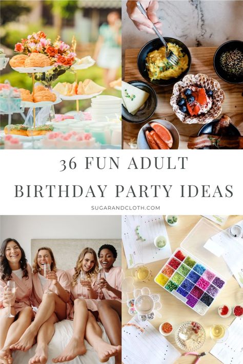 Birthday Ideas 32 Women, Best Friend Birthday Celebration Ideas, Girl Party Ideas Women, Birthday Party For Adults Woman, 29th Birthday Ideas For Her Parties, Fun Activities For Birthday Parties, Unique Party Ideas For Adults, 32 Year Old Birthday Ideas, 35 Th Birthday Party Ideas For Women