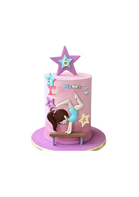 🤸‍♀️🎂 Super Sweet Gymnastics Cake Alert! 🎂🤸‍♂️  We’re excited to introduce our super sweet Gymnastics Cake – the ultimate treat for gymnastics lovers! 🌟✨  With vibrant colors, detailed gymnastics-themed decorations, and delicious flavors, this cake is a true showstopper. From dancing gymnast to miniature balance beams, every detail is crafted to perfection. 🤸‍♀️🏅 Gymnastics Themed Cake, Gymnastics Cake, Gymnastics Cakes, Cake Cream, Themed Decorations, Balance Beam, 9th Birthday, Girl Cakes, Cake Creations