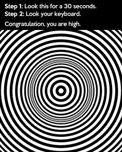 Congratulations, you are high! Trippy Stuff, Eye Tricks, Cool Illusions, Cool Optical Illusions, Mind Tricks, Totally Me, Brain Teasers, Cool Stuff, Optical Illusions