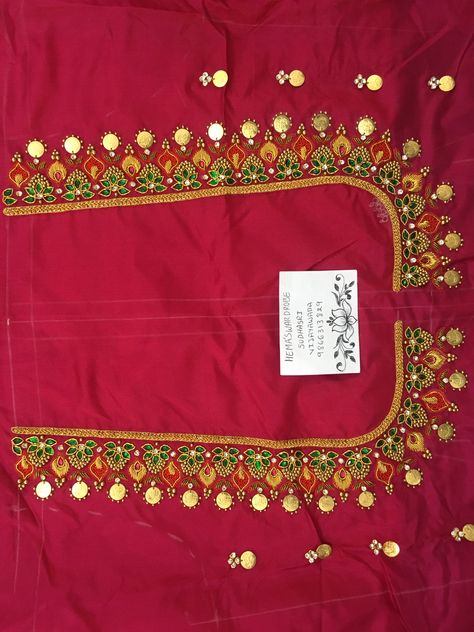 Sudhasri Hemaswardrobe, Magam Work Blouses, Peacock Blouse Designs, Black Blouse Designs, Saree Tassels Designs, Blouse Images, Maggam Work Designs, Wedding Saree Blouse Designs, Kids Blouse