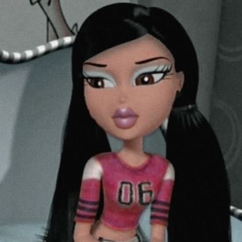 Bratz Icon, Bratz Pfp, Jade Bratz, Animation Aesthetic, Black Bratz Doll, Match Pfp, Brat Doll, Bratz Girls, Bratz Inspired Outfits