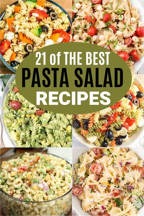 Cold pasta salad recipes - 21 easy and flavor packed recipes Easy Cold Pasta Salad Recipes, Best Pasta Salads, Easy Cold Pasta, Easy Cold Pasta Salad, Tri Color Pasta Salad, The Best Pasta Salad, Tuna Pasta Salad Recipes, Summer Pasta Salad Recipes, Greek Pasta Salad Recipe