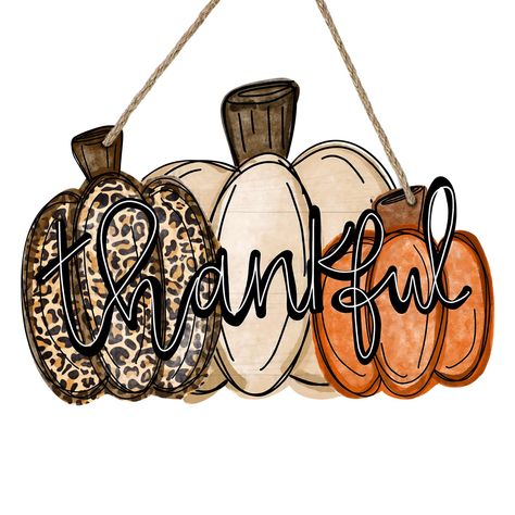 PRICES MAY VARY. Unique Design: Our rustic door pediment design is unique and beautiful. The pumpkin, cheetah patterns are printed on the wooden board, which is funny and cute. This front door sign will bring more fun to your house and show the best welcome to your friends in Thanksgiving, Friendsgiving, fall, autumn Durable Material: This door wreath is made of high-quality wooden material, which is durable and can be used in all kinds of seasons. Our package comes with a strong rope, it's easy Thankful Sign, Wreath Hanging, Wooden Wreaths, Pumpkin Door, Wood Door Hangers, Door Plaques, Decor Thanksgiving, Front Door Signs, Rustic Doors