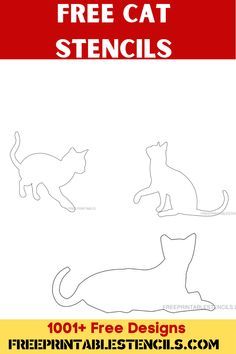 If you love cats, we have some very nice cat stencils for you to use freely. Go to our website and download them now #catstencilsihouettes #catstenciltemplates #freeprintablestencils Cat Stencils Templates Free Printable, Cat Stencils, Cat Stencil, Free Stencils Printables, Stencil Templates, Free Cats, Free Cat, Stencil Template, Templates Printable Free