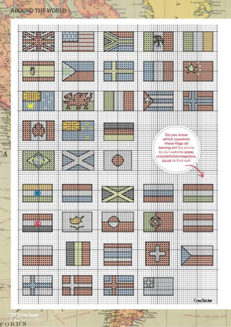 Needle Cases, Cross Stitch Cards, Flags Of The World, Stitch Embroidery, Cross Stitch Embroidery, Embroidery Stitches, Needlepoint, Needlework, How To Find Out