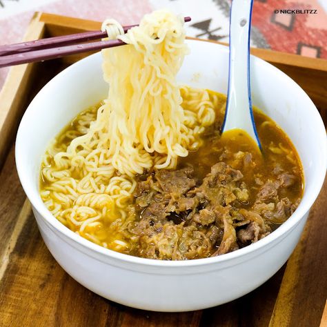 Satay Beef Noodle Soup, Satay Noodle Soup, Satay Beef, Beef Satay, Beef Marinade, Meat Marinade, Satay Sauce, Noodle Soup Recipe, Beef Noodle Soup