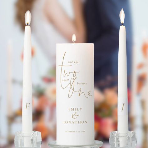 Romantic Quote Names Date Initials Gold for $65.39 - Wedding Table Serving & Decorations Wildflower Mountain, Wedding Unity Candle, Wedding Unity Candle Set, Candle Modern, Ceremony Candles, Unity Candle Set, Wedding Unity Candles, Unity Candle Sets, Elegant Candles