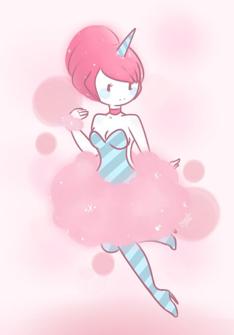 Cotton Candy Princess by CrayonKat on DeviantArt Cotton Candy Princess, Adventure Time Oc, Candy Princess, Adventure Time Princesses, Adveture Time, Hiro Big Hero 6, Marceline And Bubblegum, Princess Adventure, Adventure Time Girls