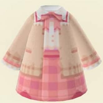 Animal Crossing Cute Custom Designs, Animal Crossing Pink Outfit, Animal Crossing Pink Clothes, Animal Crossing Cardigan, Animal Crossing Coat Design, Matcha Moodboard, Animal Crossing Pink, Acnh Sanrio, Acnh Diy