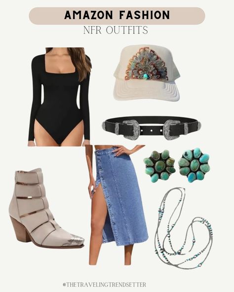 20 NFR OUTFIT IDEAS FROM AMAZON: these could also be worn to Nashville or a country concert, all are trendy classy and cute but won’t break the bank! - The National Finals Rodeo - comment NFR & I’ll dm all the 🔗 so you can snag your favs. + A few would be perfect for the up and coming holidays and parties as well for all my western girlies. Send to a friend and save for outfit inspo 🖤 #nfr #nfrfashion #vegasoutfit #nfrstyle #wrangler #thanksgivingoutfit #girlsnightout #countryconcertout... Outfit Ideas From Amazon, Nfr Style, National Finals Rodeo, Nfr Fashion, Send To A Friend, Vegas Outfit, Country Concert, Country Concerts, Thanksgiving Outfit