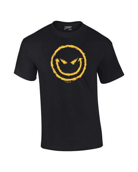 Evil Smiley Face, Evil Emoji, Smiley Face Tshirt, Smiley Face Shirt, Smiley Emoji, Smiling Face, Smiley Face, Black Media, Branded T Shirts