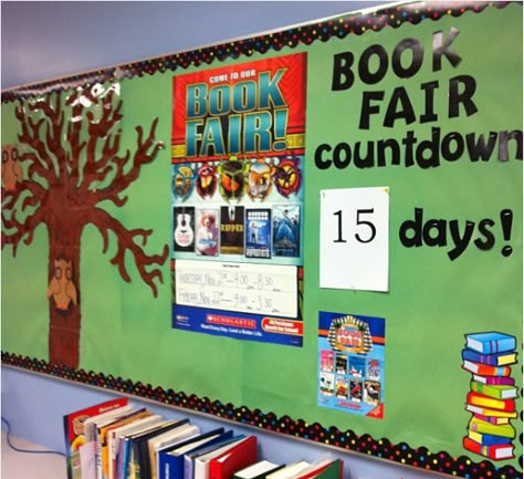 Scholastic Book Fair Bulletin Board, Book Fair Event Ideas, Middle School Book Fair Ideas, Book Fair Ideas Scholastic, Book Fair Countdown, Book Fair Door Decorations, Book Fair Display Ideas, Book Fair Bulletin Board Ideas, Book Fair Decoration Ideas