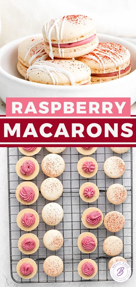 Macaroons For Beginners, Easy Macaroons, Easy Macarons, Macaron Fillings, Easy Macarons For Beginners, Raspberry Macaroons Recipe, Macaron Flavors Recipe, Raspberry Macarons Recipe, French Macaroons Recipe