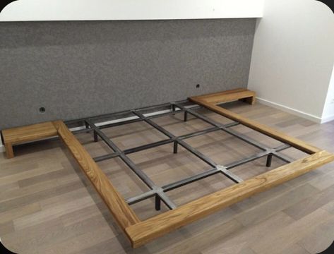 Steel Bed Design, Photo Diy, Welded Furniture, Bed Frame Design, Steel Bed, Diy Bed Frame, Metal Furniture Design, Bed Furniture Design, Bedroom Bed Design