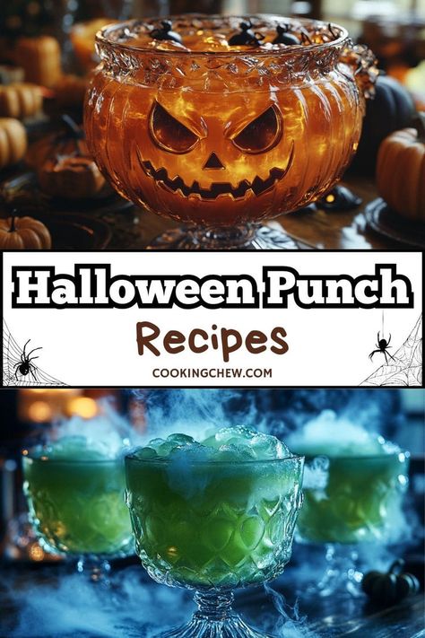 Boozy Halloween Punch Recipes for Parties Halloween Punch Bowl Nonalcoholic, Spiked Halloween Punch Recipes, Halloween Tequila Punch, Halloween Spiked Drinks, Halloween Punch Bowl Recipes Alcoholic, Halloween Drinks Alcohol Punch Bowl, Halloween Spiked Punch Recipe, Spooky Punch Alcohol, Halloween Boozy Punch