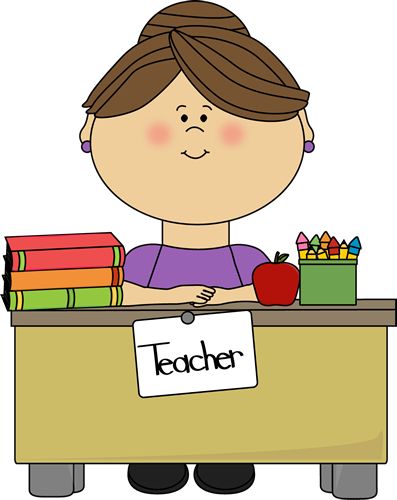 Teacher Sitting at a Desk Clipart For Teachers, Teacher Images, Letter To Teacher, Teacher Clipart, School Clipart, Fact Sheet, School Counselor, School Counseling, Teachers Pay Teachers