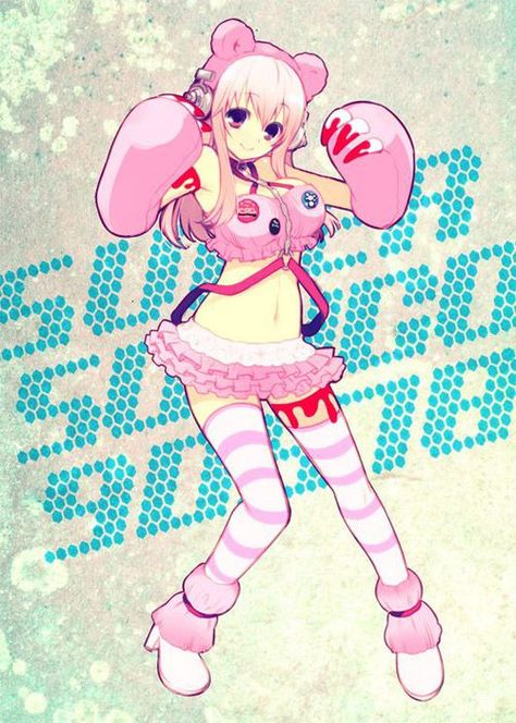 Super sonico & gloomy bear Super Sonico, Gloomy Bear, Bear Girl, On Hiatus, Arte Inspo, Bear Art, Bear Wallpaper, Bear Stuffed Animal, Anime Figures