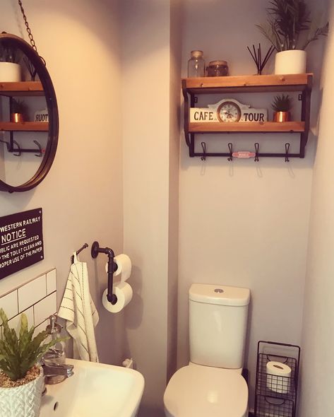 Helen 🏡 on Instagram: “It’s been a while since our downstairs loo has made an appearance on the grid so hi 👋🏻 @persimmon_homes if you happen to read this, I’d…” Shelf Above Toilet Cistern, Persimmon Homes Kitchen, Persimmon Bathroom, Don't Summon Demons In The Bathroom, Persimmon Souter, Persimmon Homes, Small Basin, Old Bathrooms, Bathroom Model